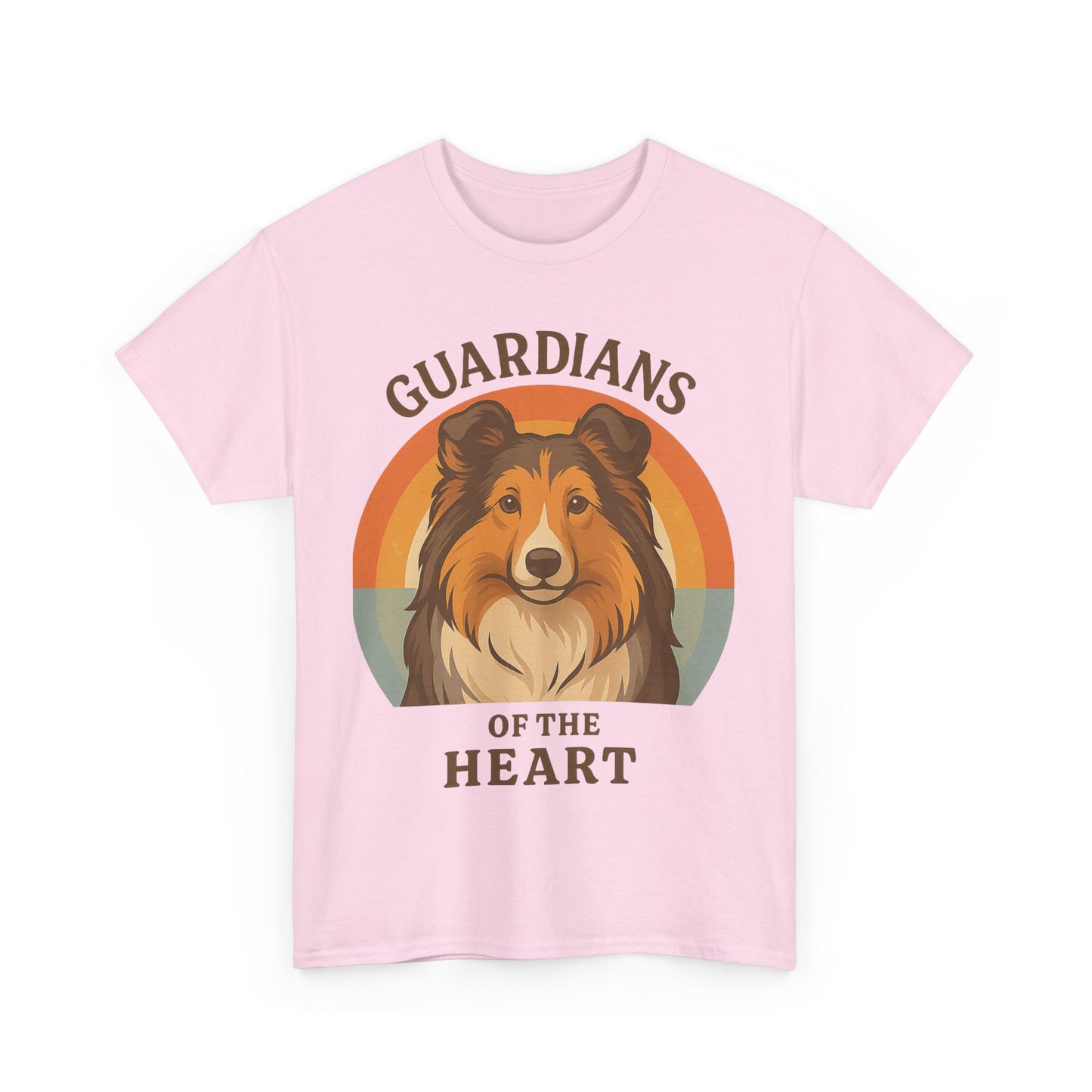 Sheltie Lovers Cotton Tee, Pet Owner Gift Shirt, Cute Animal Tee, Dog Lover Apparel, Funny Pet T-Shirt, Guardians of the Heart Design