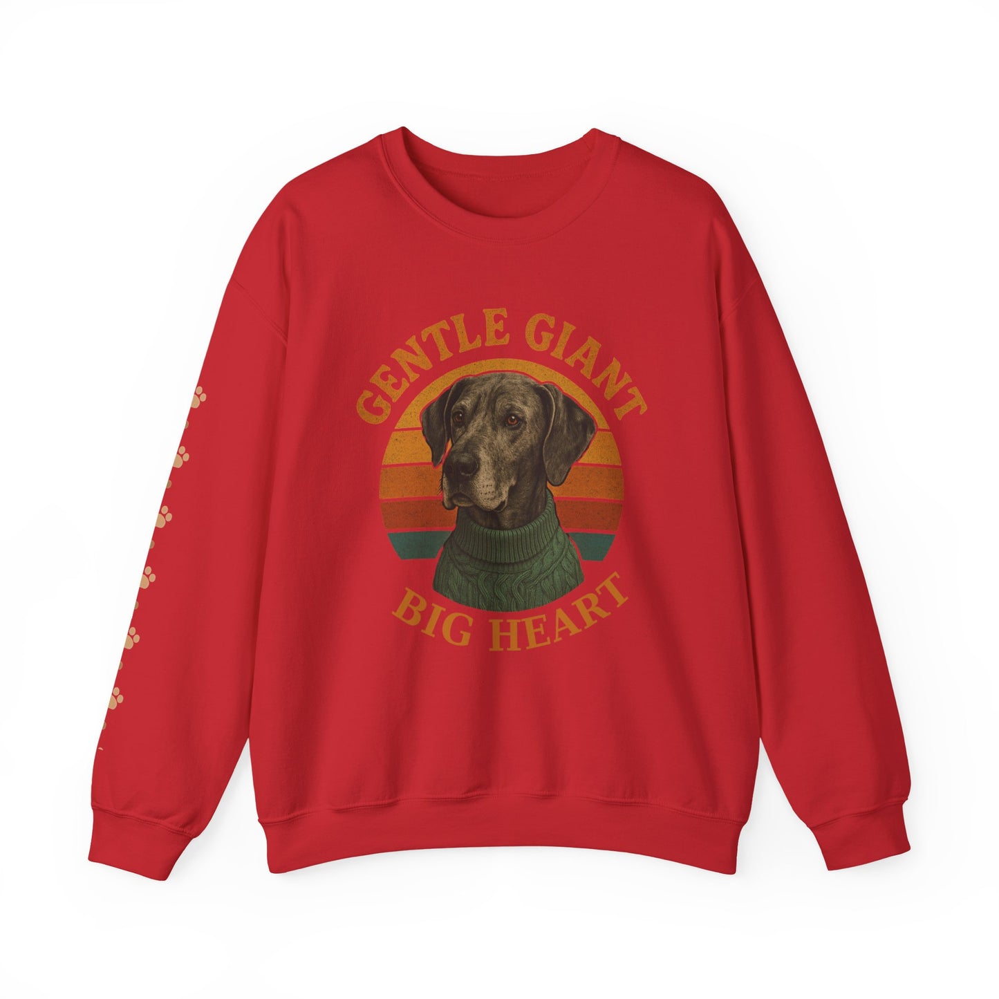Great Dane, Gentle Giant Big Heart ,Unisex Heavy Blend™ Crewneck Sweatshirt