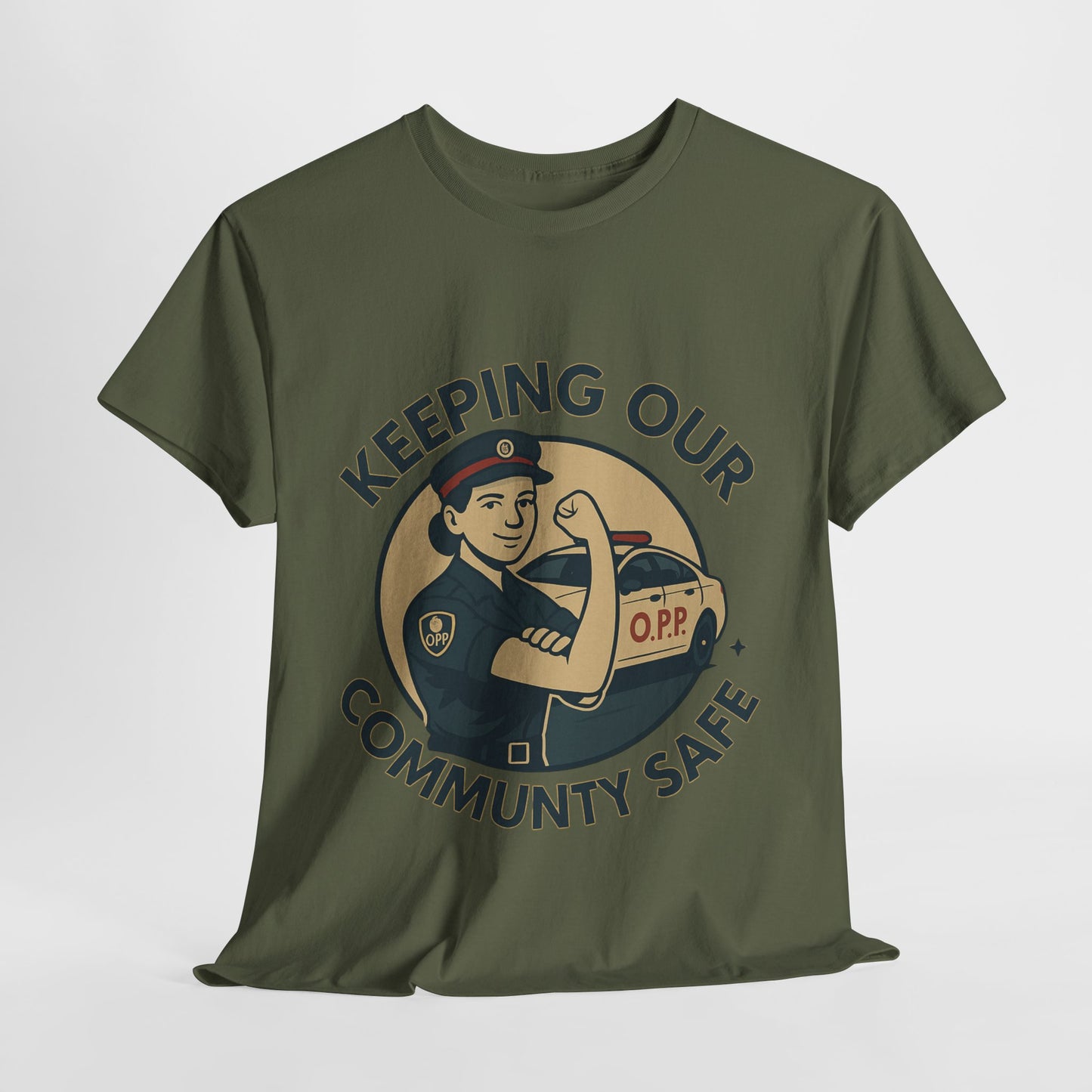 OPP female ,Community Safety Tee - Support Local Heroes, Unisex Heavy Cotton Tee, Police Officer T-Shirt, First Responder Apparel, Gift for Law [...]