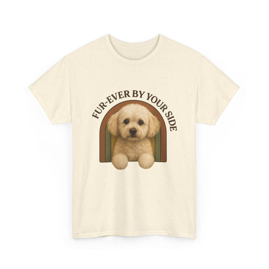 Multi-poo,Lover Tee, Furever By Your Side Shirt, Cute Pet T-Shirt, Gift for Dog Owners, Unisex Cotton Tee