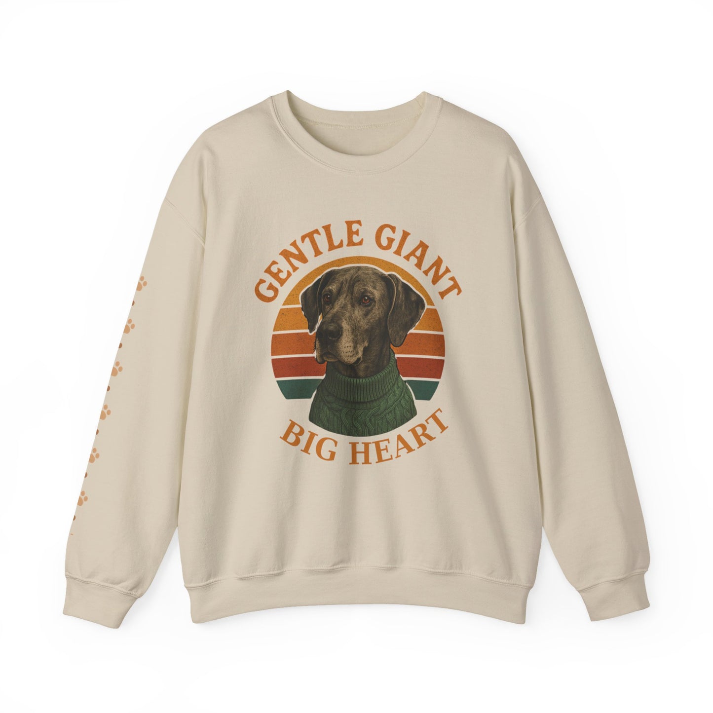 Great Dane, Gentle Giant Big Heart ,Unisex Heavy Blend™ Crewneck Sweatshirt