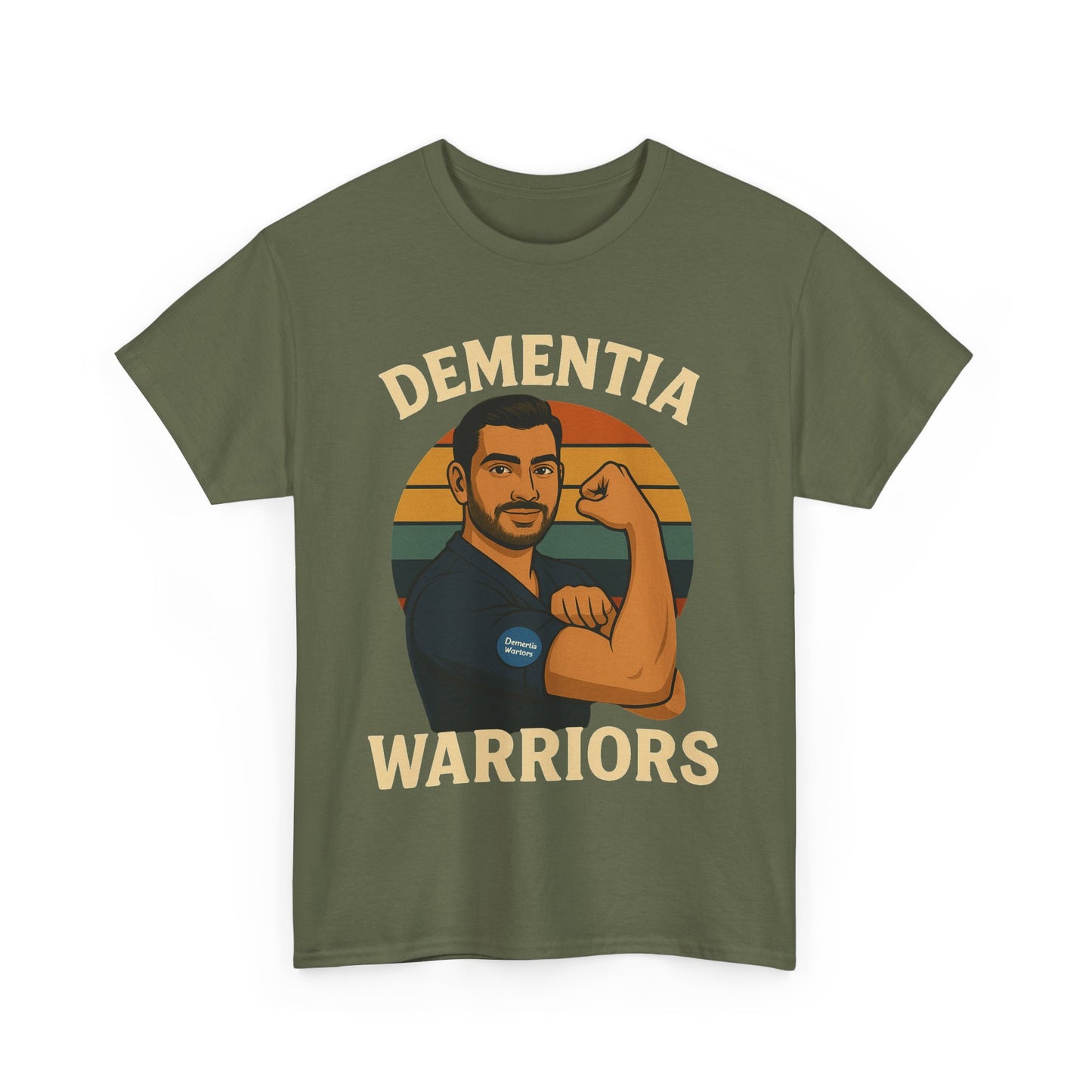 Dementia Warriors Unisex Heavy Cotton Tee - Support Awareness, Gift for Caregivers, Everyday Wear, Fundraiser Event