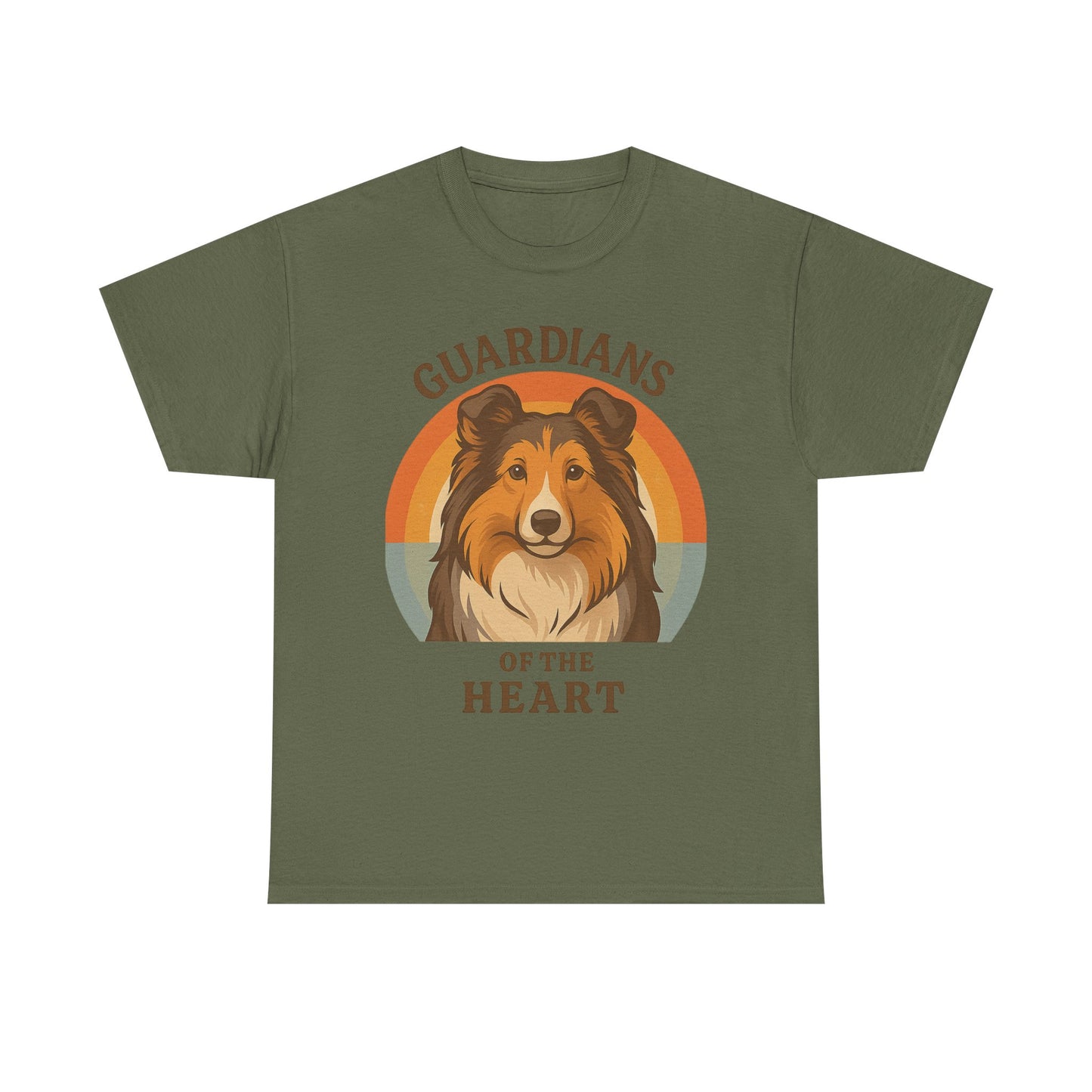Sheltie Lovers Cotton Tee, Pet Owner Gift Shirt, Cute Animal Tee, Dog Lover Apparel, Funny Pet T-Shirt, Guardians of the Heart Design