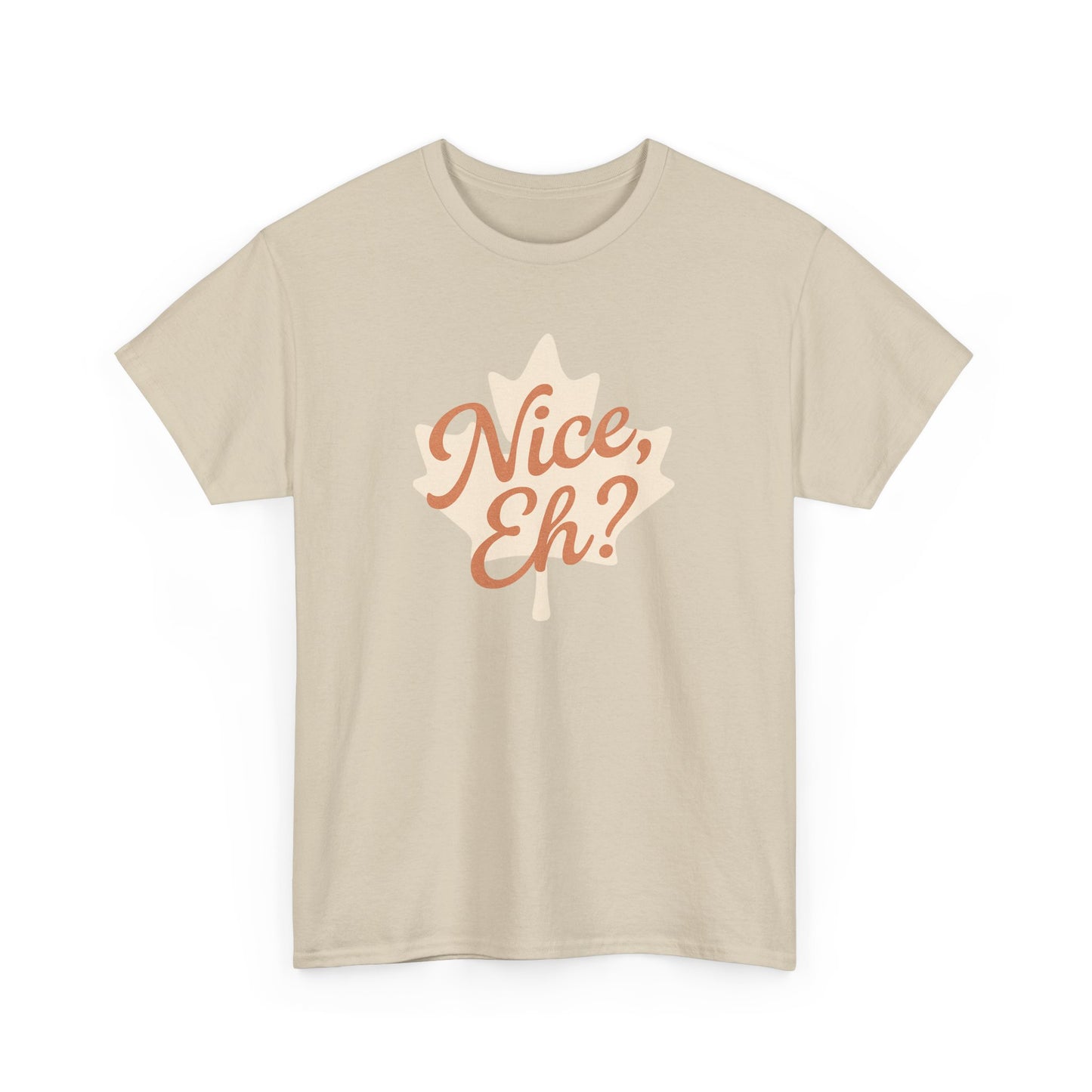 Canadian Leaf Unisex Tee, Nice Eh Party Chill Design by Moonwoven by Luna, Chill Canadian Collection, Gift for Canada Day, Maple Leaf Shirt,