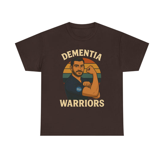 Dementia Warriors Unisex Heavy Cotton Tee - Support Awareness, Gift for Caregivers, Everyday Wear, Fundraiser Event