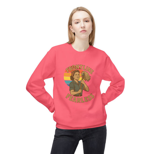 Fearless Frontline Crewneck Sweatshirt - Support Healthcare Workers, Inspirational, Cozy Gift, Casual Wear, Everyday Comfort