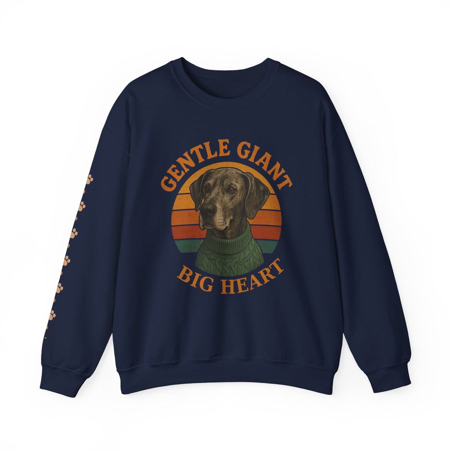Great Dane, Gentle Giant Big Heart ,Unisex Heavy Blend™ Crewneck Sweatshirt