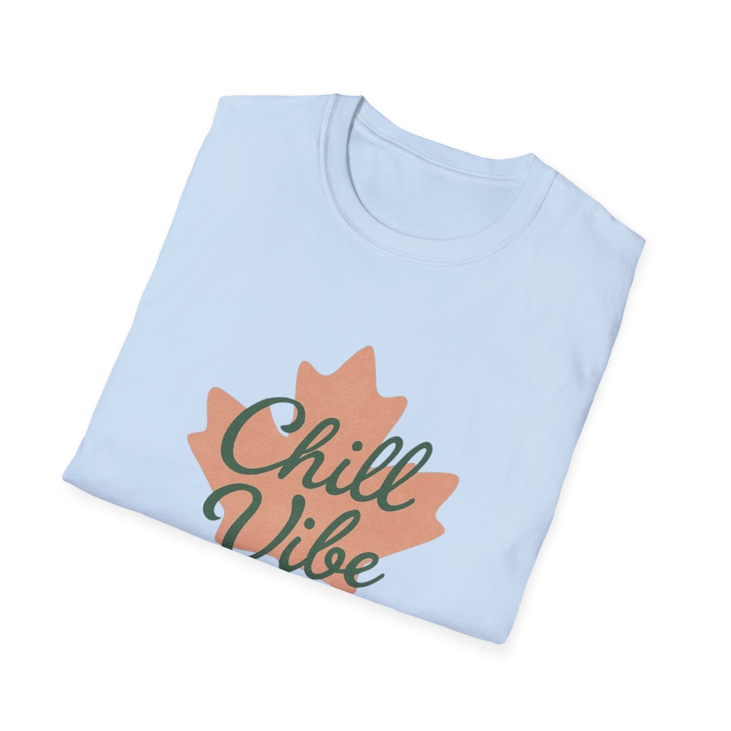 Chill  Vibe, Canadian Leaf T-Shirt, Softstyle Tee for Men and Women, Chill Vibe, Moonwoven by Luna, Unisex Top