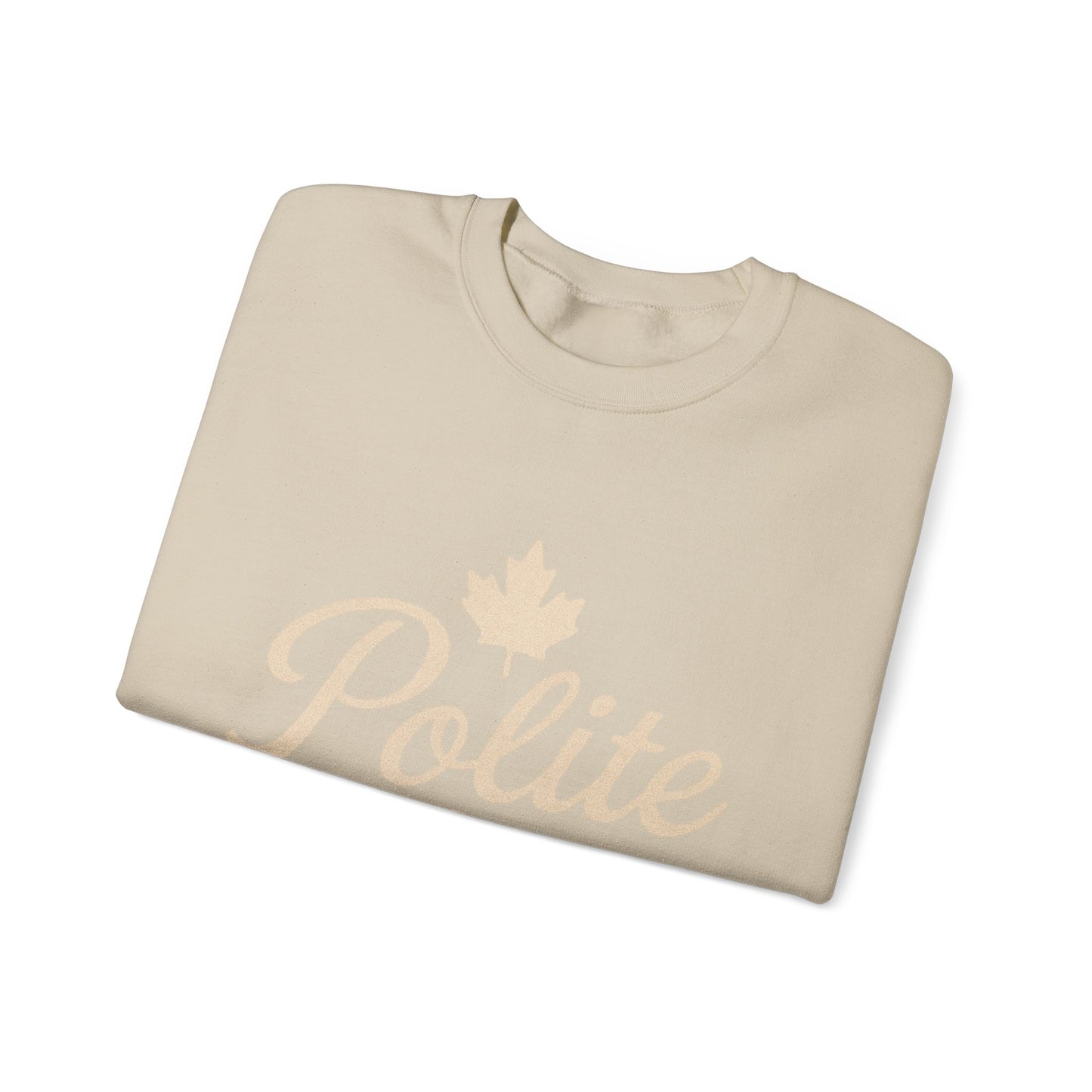 Canadian Polite AF Crewneck Sweatshirt, Chill Winter Jumper, Canada Sweater, Funny Cozy Pullover, Gift for Canadians, Chill Vibes Sweatshirt