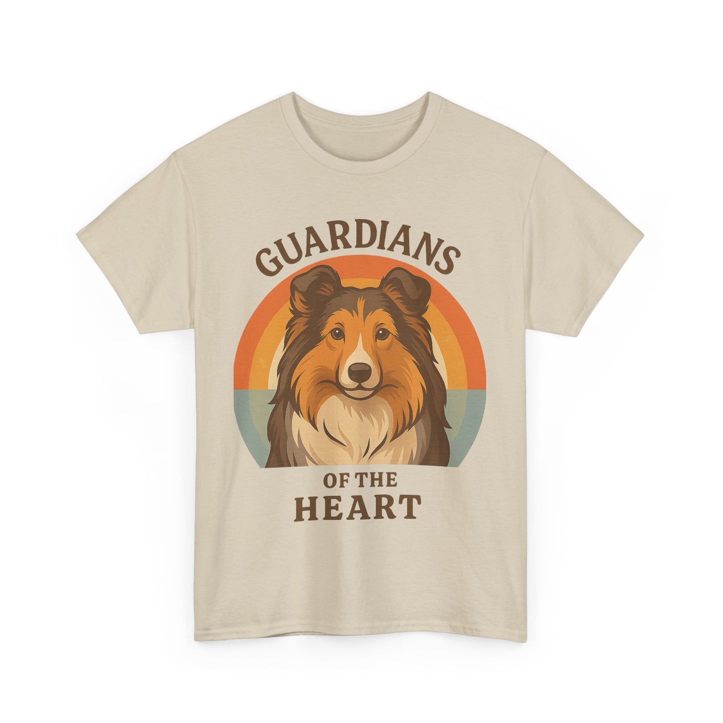 Sheltie Lovers Cotton Tee, Pet Owner Gift Shirt, Cute Animal Tee, Dog Lover Apparel, Funny Pet T-Shirt, Guardians of the Heart Design