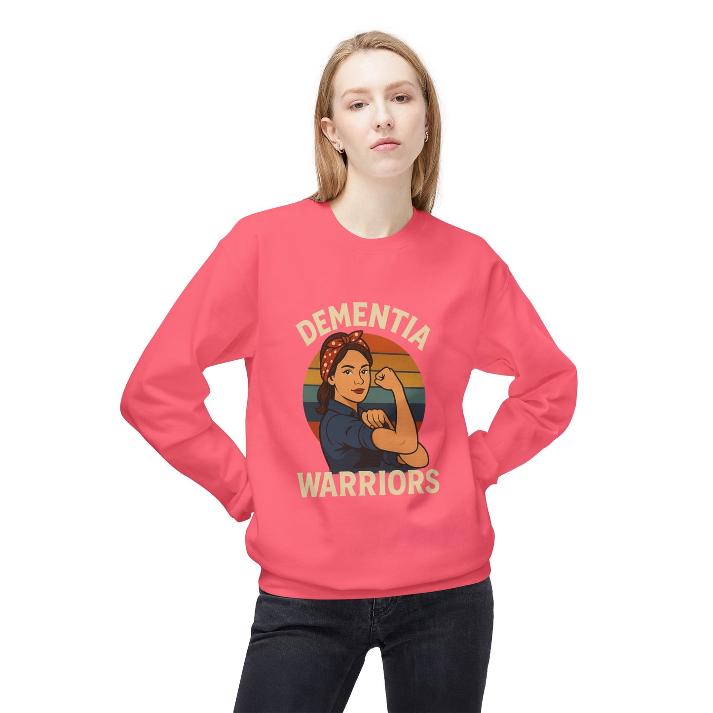 Dementia Warriors Sweatshirt, Awareness Apparel, Gifting for Caregivers, Supportive Unisex Clothing, Inspirational Crewneck, Social [...]