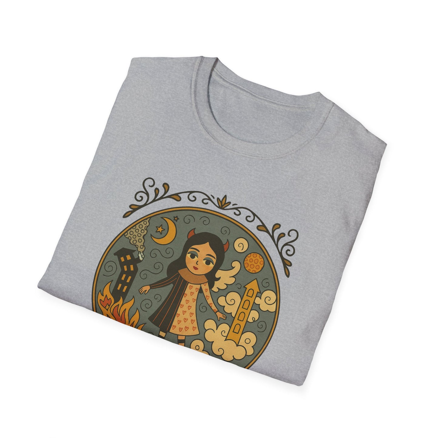 Clouds in hair, Fire in my Heart !Whimsical Graphic T-Shirt, Vintage Style Tee, Unisex Casual Wear, Perfect Gift [...]