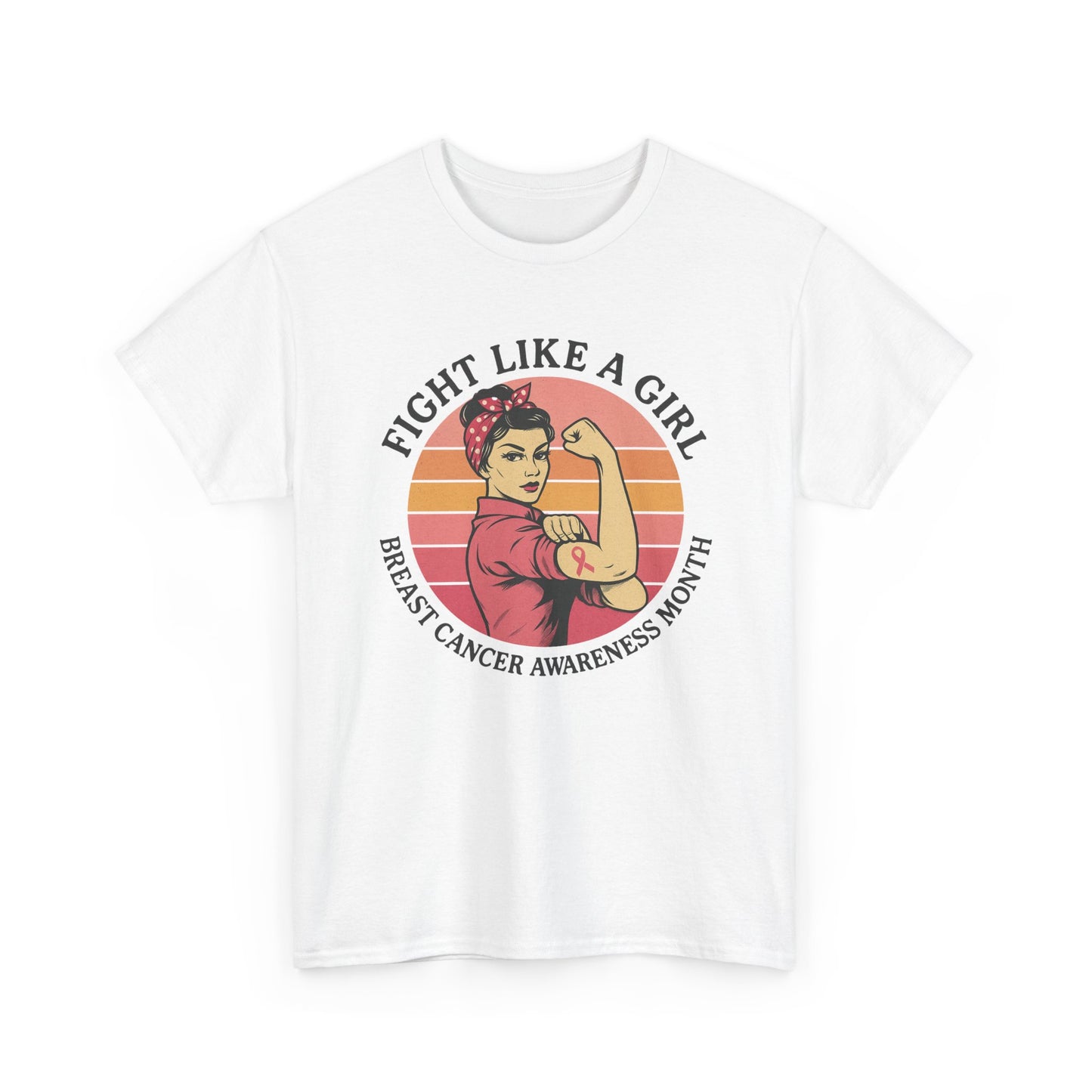 Empowering Breast Cancer Awareness Tee, Fight Like a Girl Shirt, Unisex Cotton T-Shirt for Survivors, Awareness Month Apparel, Gift [...]
