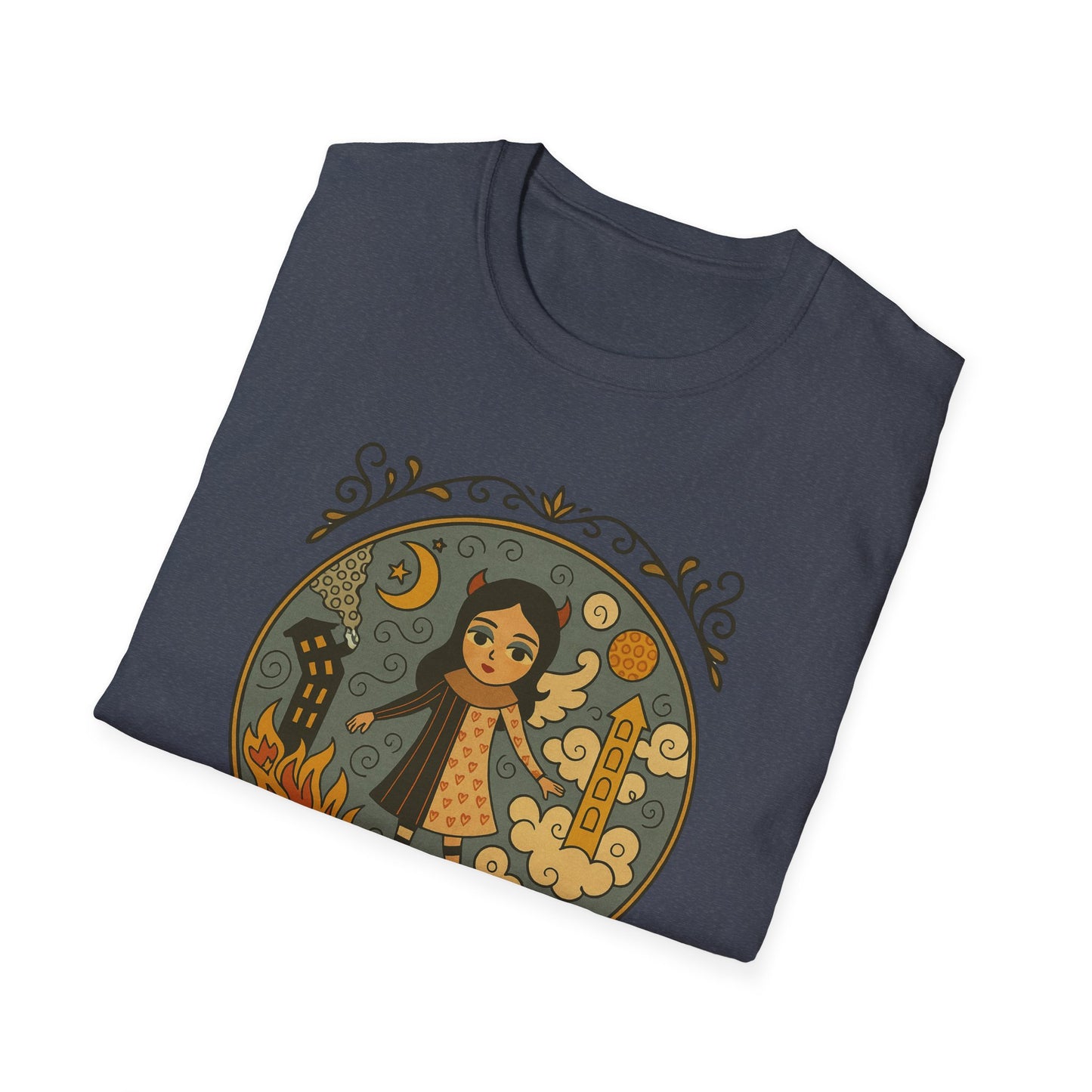 Clouds in hair, Fire in my Heart !Whimsical Graphic T-Shirt, Vintage Style Tee, Unisex Casual Wear, Perfect Gift [...]