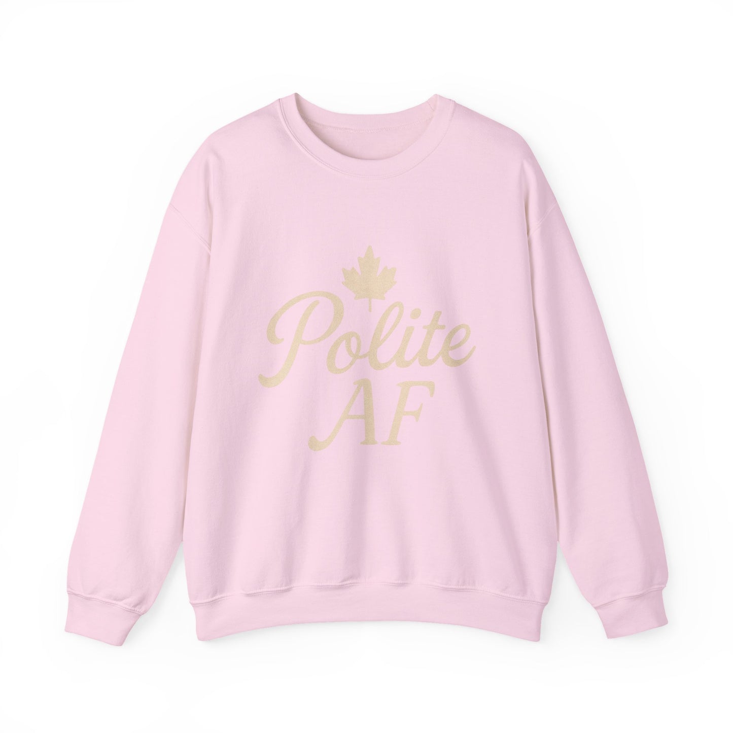 Canadian Polite AF Crewneck Sweatshirt, Chill Winter Jumper, Canada Sweater, Funny Cozy Pullover, Gift for Canadians, Chill Vibes Sweatshirt