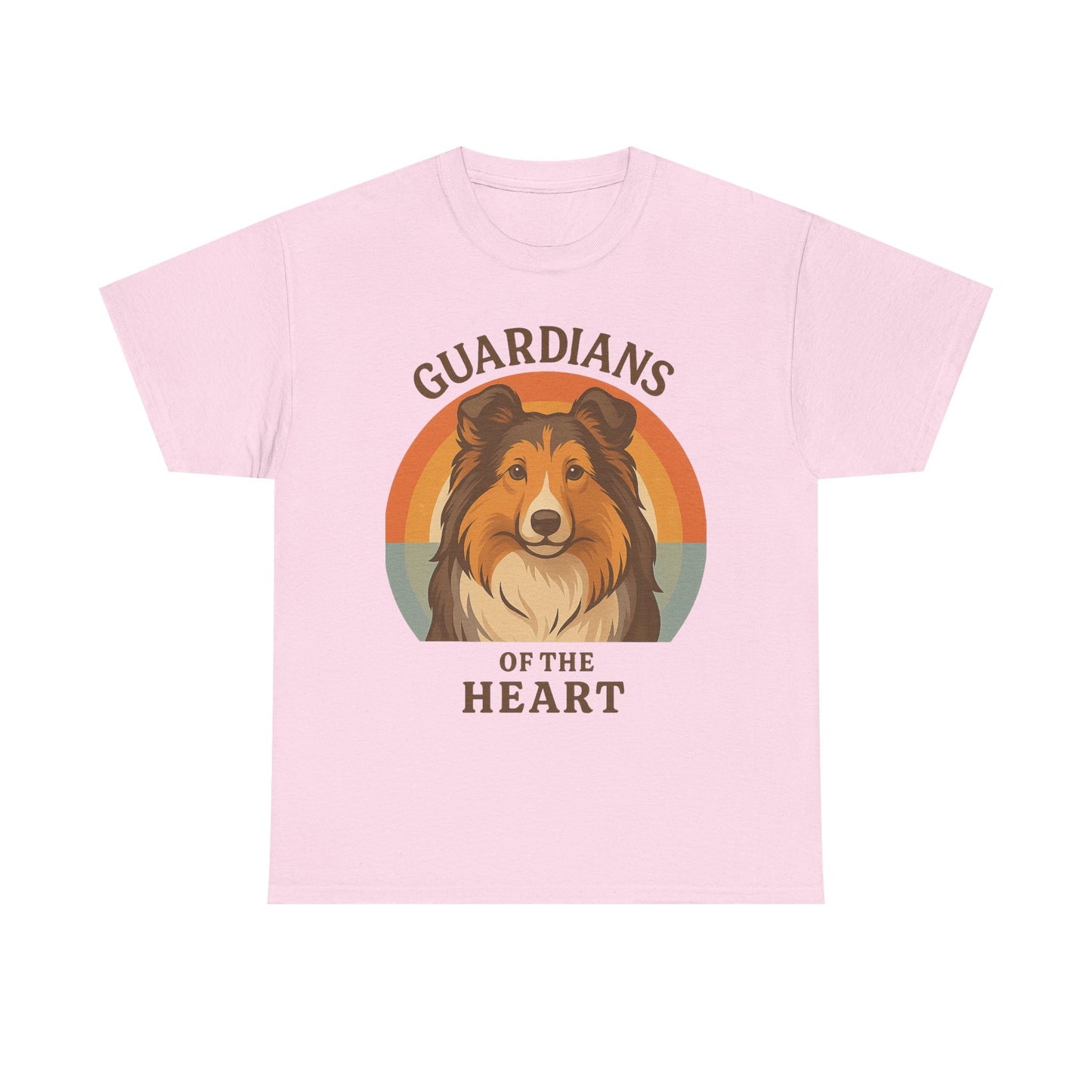 Sheltie Lovers Cotton Tee, Pet Owner Gift Shirt, Cute Animal Tee, Dog Lover Apparel, Funny Pet T-Shirt, Guardians of the Heart Design