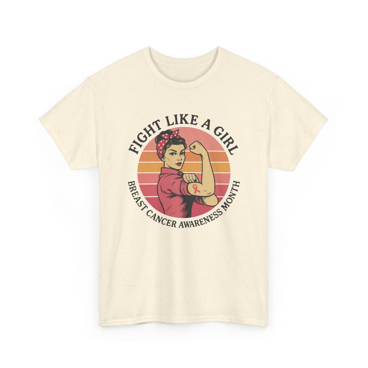 Empowering Breast Cancer Awareness Tee, Fight Like a Girl Shirt, Unisex Cotton T-Shirt for Survivors, Awareness Month Apparel, Gift [...]
