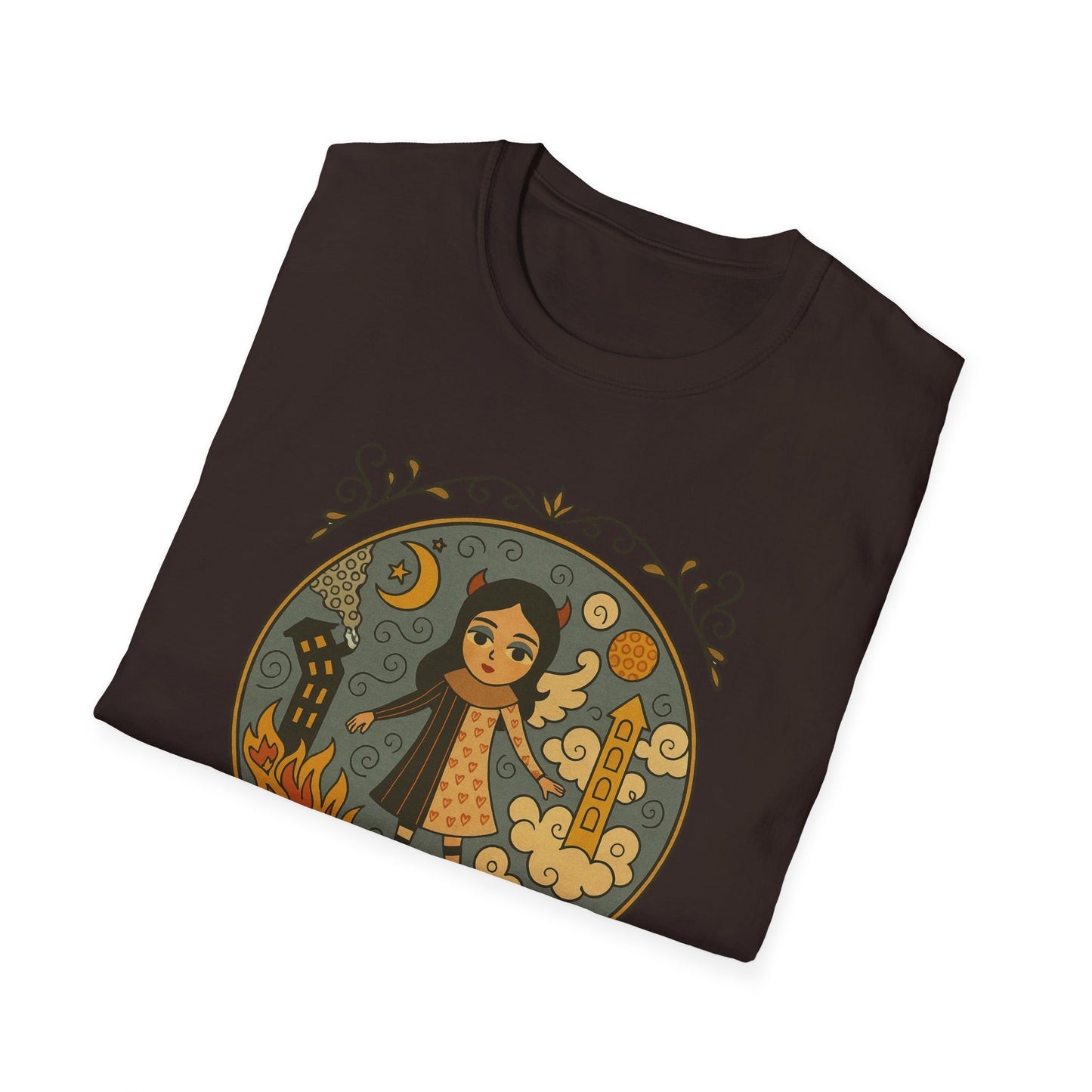 Clouds in hair, Fire in my Heart !Whimsical Graphic T-Shirt, Vintage Style Tee, Unisex Casual Wear, Perfect Gift [...]
