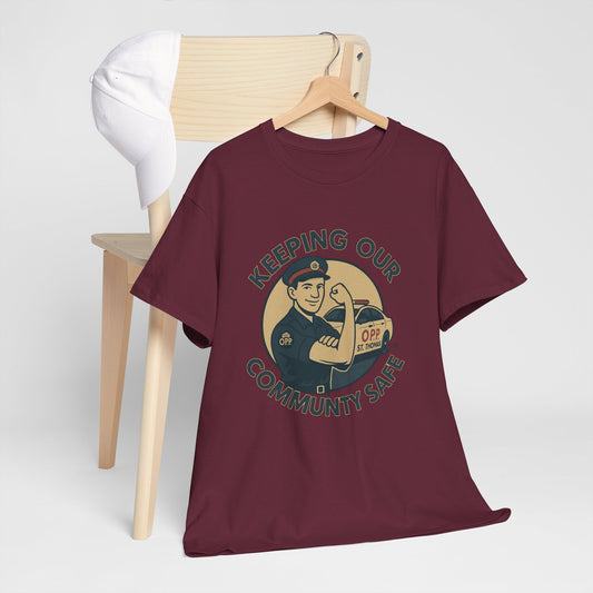 St. Thomas OPP ,Community Safety Unisex Heavy Cotton Tee, Casual Wear, Gift for Safety Advocates, Community Event Shirt, Fundraiser Apparel, Everyday [...]