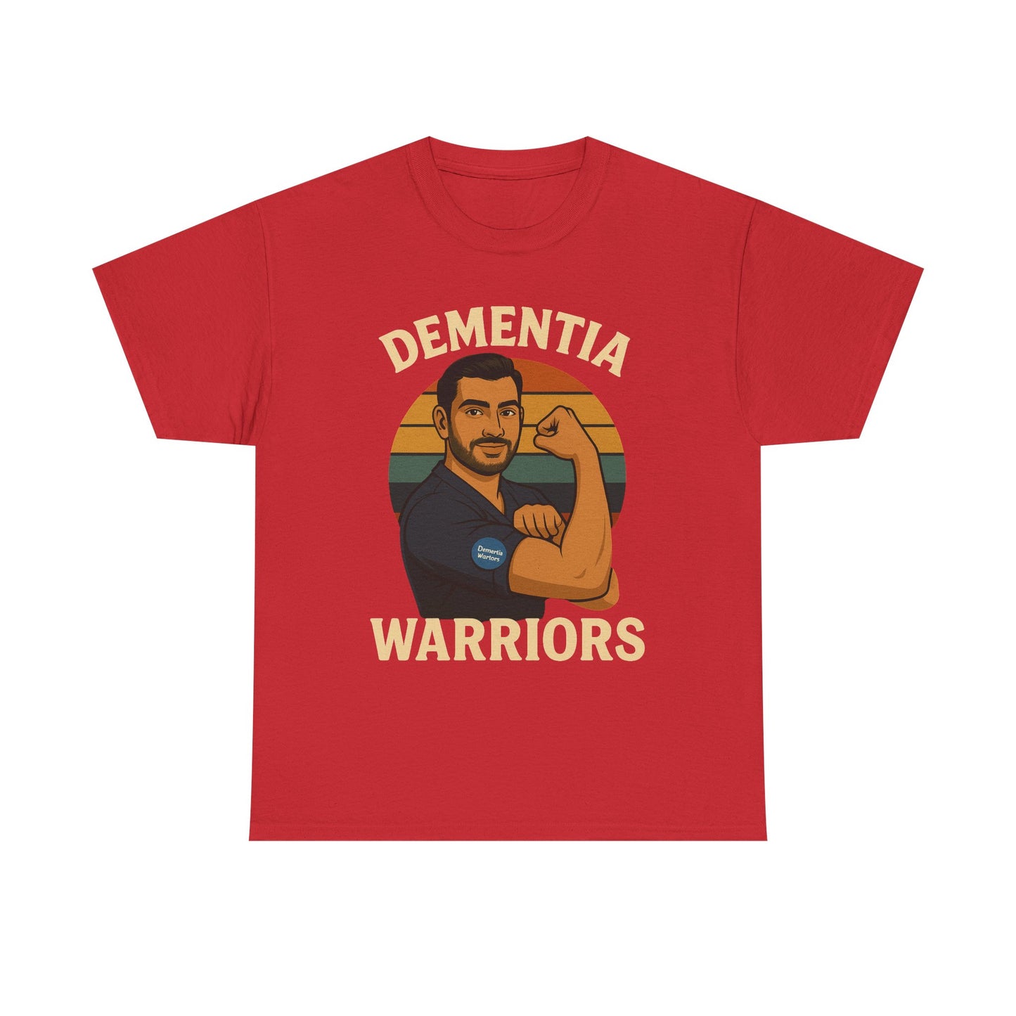 Dementia Warriors Unisex Heavy Cotton Tee - Support Awareness, Gift for Caregivers, Everyday Wear, Fundraiser Event
