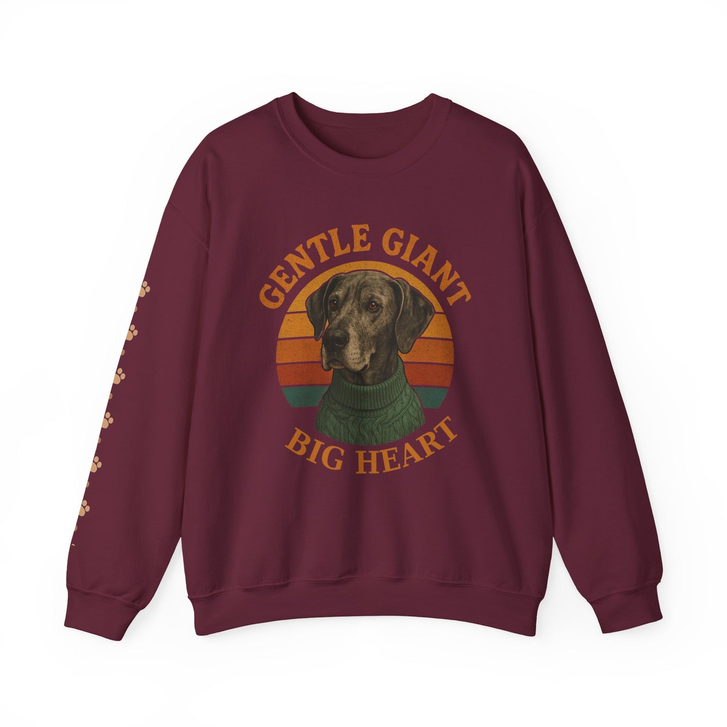 Great Dane, Gentle Giant Big Heart ,Unisex Heavy Blend™ Crewneck Sweatshirt