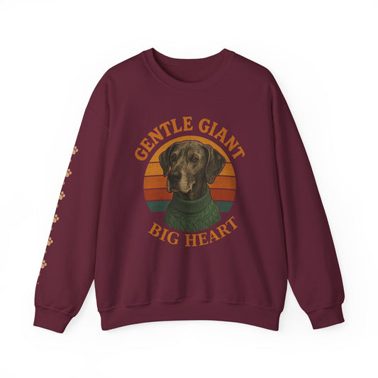 Great Dane, Gentle Giant Big Heart ,Unisex Heavy Blend™ Crewneck Sweatshirt