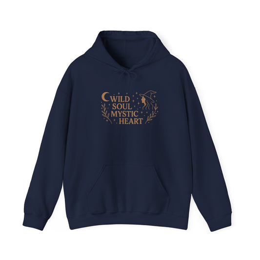 Wild Soul Mystic Heart , Boho Unisex Hoodie