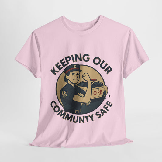 OPP female ,Community Safety Tee - Support Local Heroes, Unisex Heavy Cotton Tee, Police Officer T-Shirt, First Responder Apparel, Gift for Law [...]