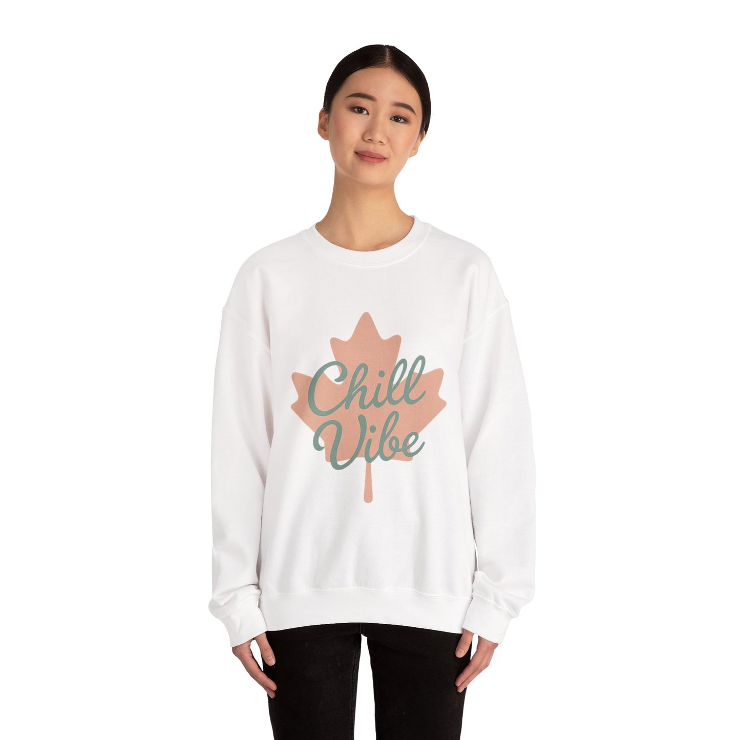 Chill Vibe Crewneck Sweatshirt, Moonwoven by Luna, Chill Canadian Collection, Cozy Jumper, Relaxation Top, Winter Sweater, Lounge Sweatshirt