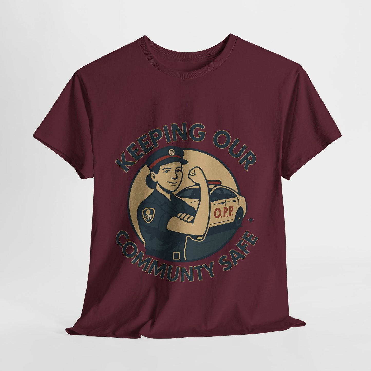OPP female ,Community Safety Tee - Support Local Heroes, Unisex Heavy Cotton Tee, Police Officer T-Shirt, First Responder Apparel, Gift for Law [...]