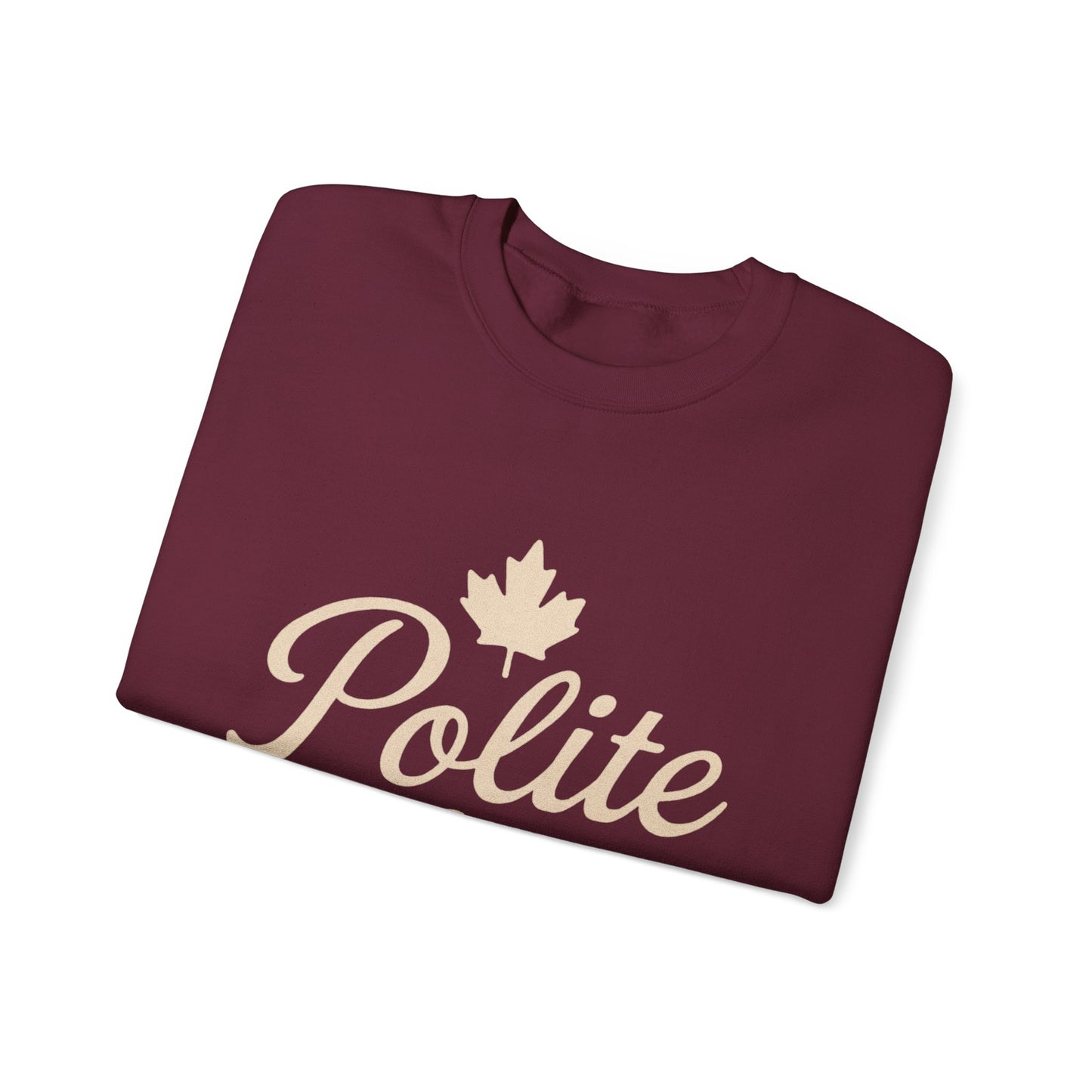 Canadian Polite AF Crewneck Sweatshirt, Chill Winter Jumper, Canada Sweater, Funny Cozy Pullover, Gift for Canadians, Chill Vibes Sweatshirt