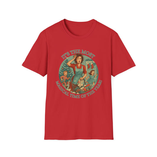 It's The Most Wonderful Time Of The Year, Sarcastic  t-shirtSoftstyle T-Shirt, Holiday Gift, Funny Christmas Shirt, Festive Apparel, Unique Christmas Tee
