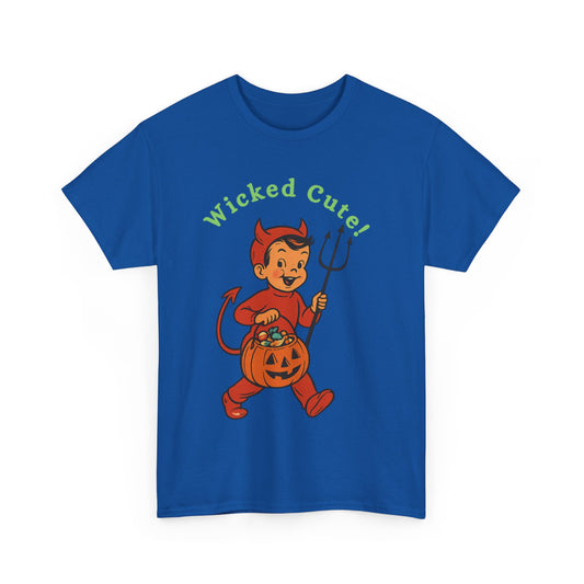 Wicked Cute Little Devil ,Halloween Tee, Unisex tee, Spooky Season Apparel, Cute Devil T-Shirt, Trick or Treat Top, Halloween Costume