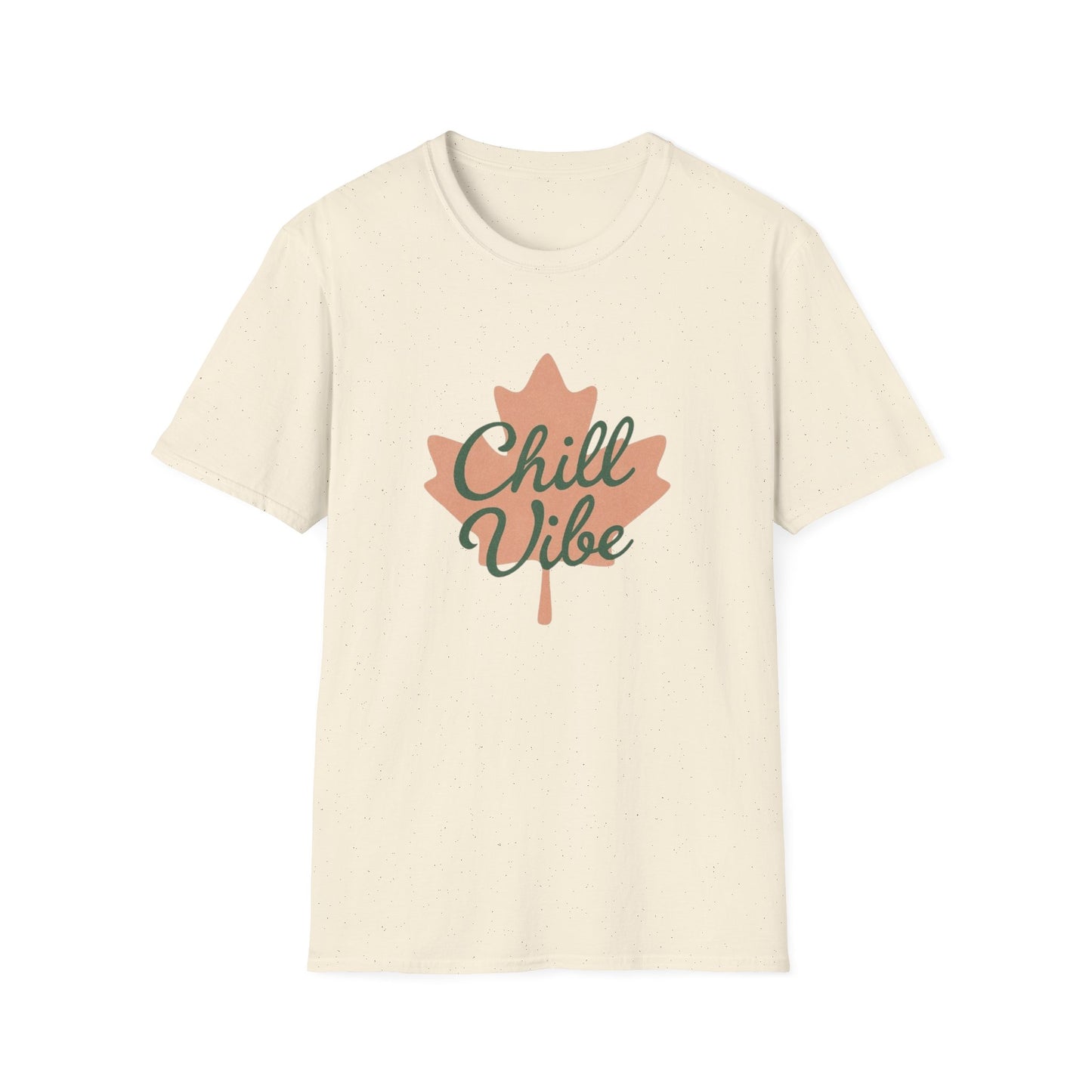 Chill  Vibe, Canadian Leaf T-Shirt, Softstyle Tee for Men and Women, Chill Vibe, Moonwoven by Luna, Unisex Top
