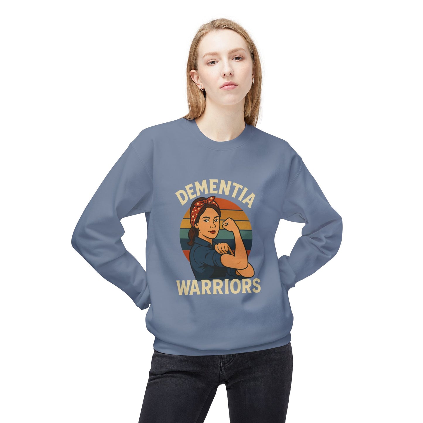 Dementia Warriors Sweatshirt, Awareness Apparel, Gifting for Caregivers, Supportive Unisex Clothing, Inspirational Crewneck, Social [...]