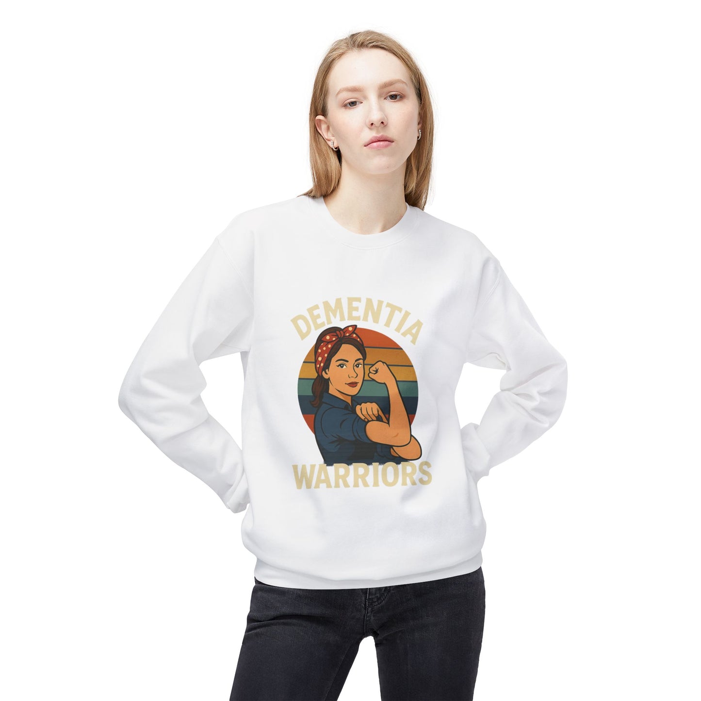 Dementia Warriors Sweatshirt, Awareness Apparel, Gifting for Caregivers, Supportive Unisex Clothing, Inspirational Crewneck, Social [...]