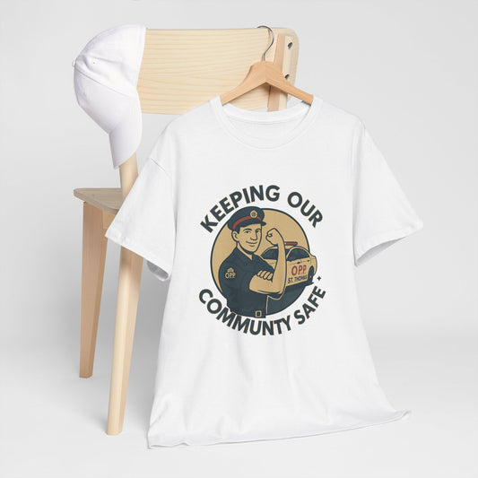 St. Thomas OPP ,Community Safety Unisex Heavy Cotton Tee, Casual Wear, Gift for Safety Advocates, Community Event Shirt, Fundraiser Apparel, Everyday [...]