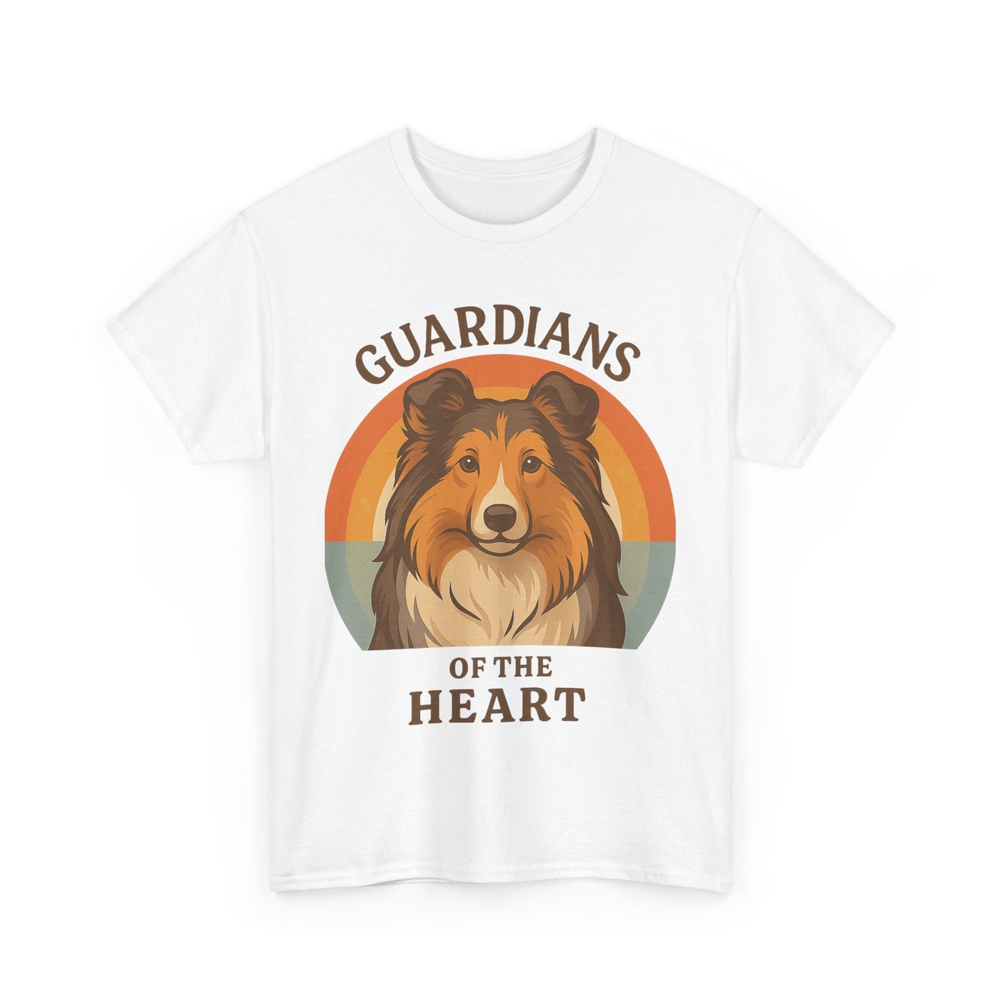 Sheltie Lovers Cotton Tee, Pet Owner Gift Shirt, Cute Animal Tee, Dog Lover Apparel, Funny Pet T-Shirt, Guardians of the Heart Design