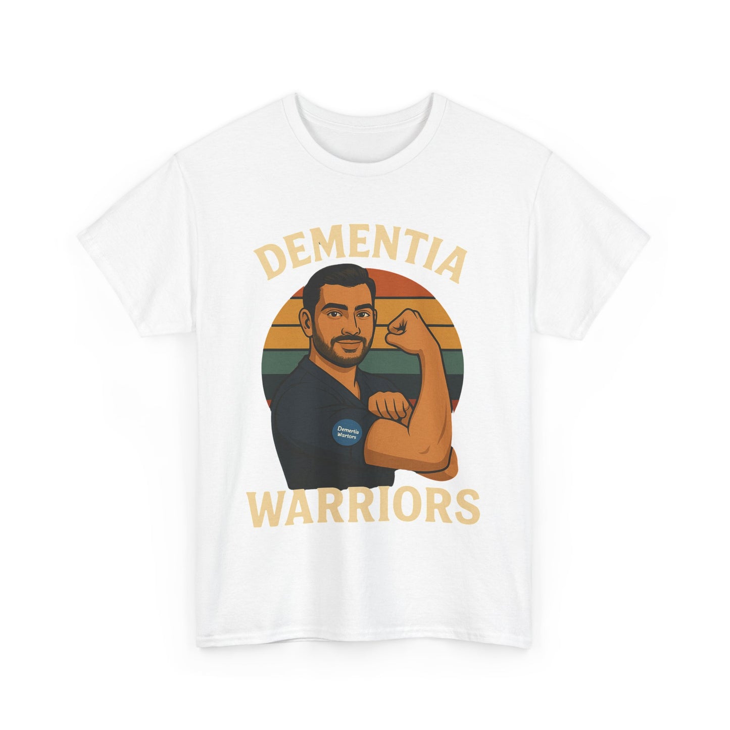 Dementia Warriors Unisex Heavy Cotton Tee - Support Awareness, Gift for Caregivers, Everyday Wear, Fundraiser Event