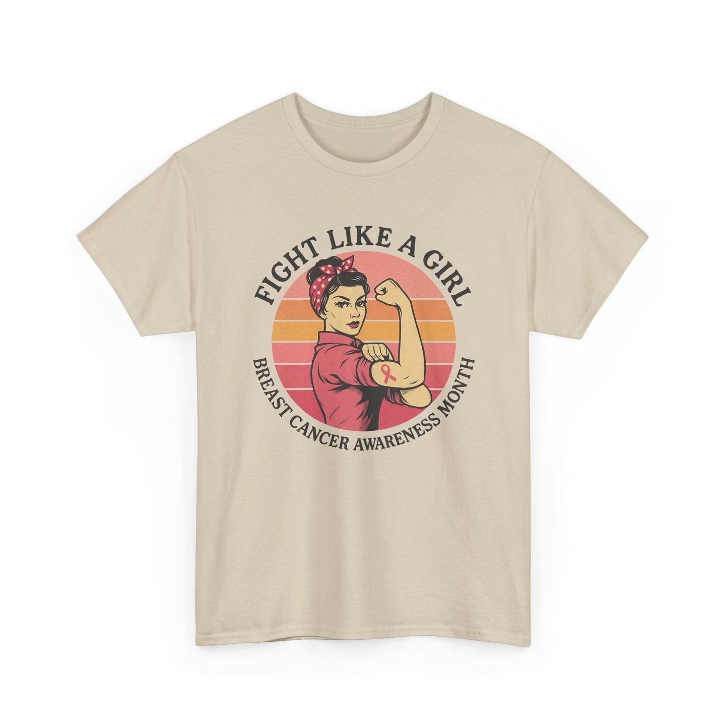Empowering Breast Cancer Awareness Tee, Fight Like a Girl Shirt, Unisex Cotton T-Shirt for Survivors, Awareness Month Apparel, Gift [...]