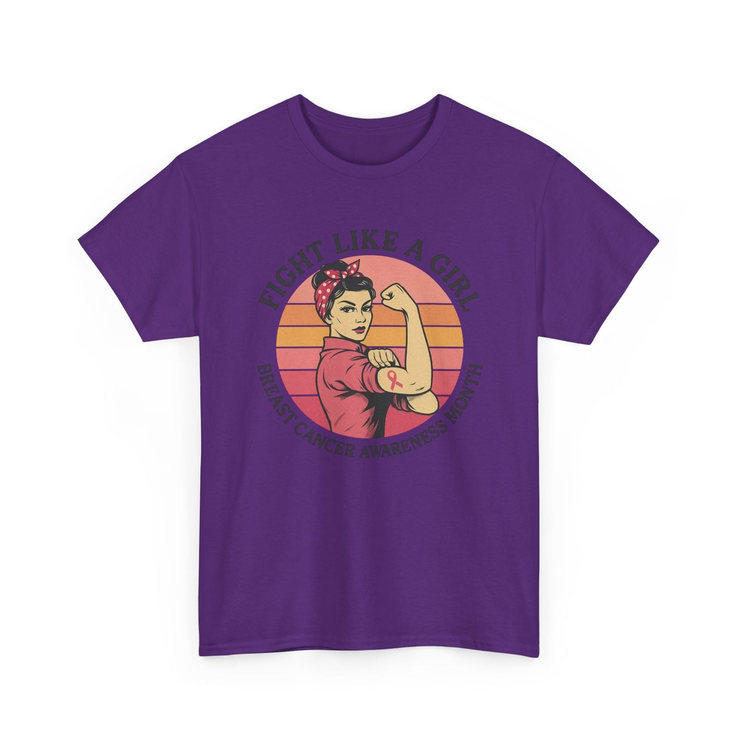Empowering Breast Cancer Awareness Tee, Fight Like a Girl Shirt, Unisex Cotton T-Shirt for Survivors, Awareness Month Apparel, Gift [...]