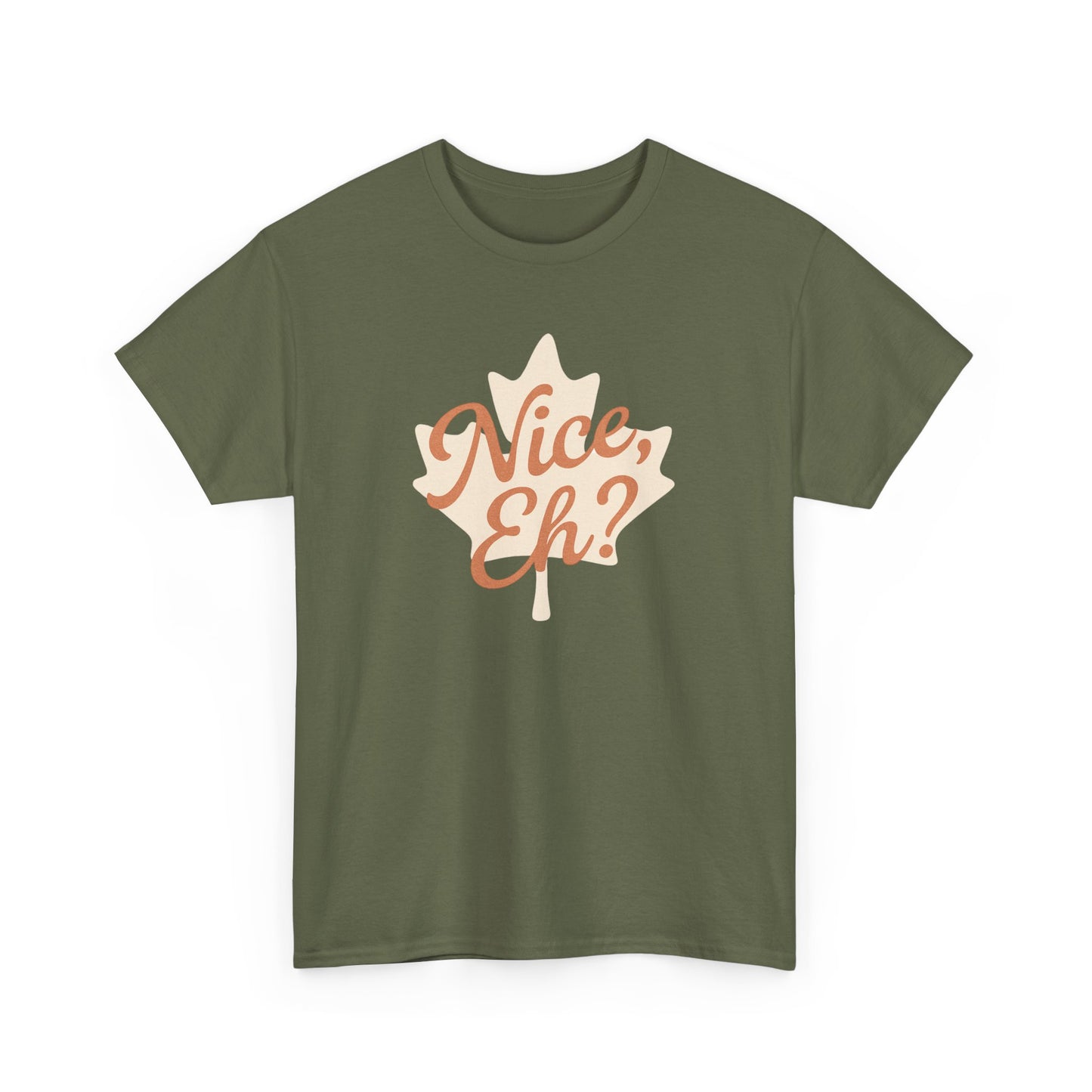 Canadian Leaf Unisex Tee, Nice Eh Party Chill Design by Moonwoven by Luna, Chill Canadian Collection, Gift for Canada Day, Maple Leaf Shirt,