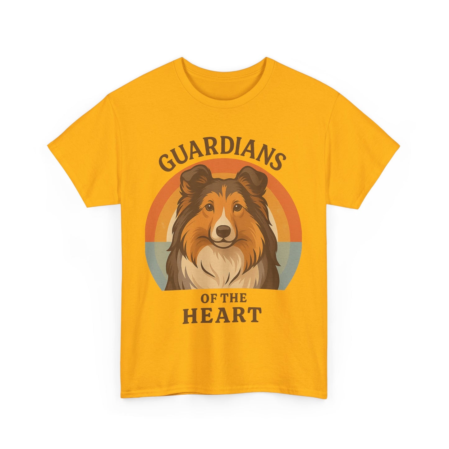 Sheltie Lovers Cotton Tee, Pet Owner Gift Shirt, Cute Animal Tee, Dog Lover Apparel, Funny Pet T-Shirt, Guardians of the Heart Design