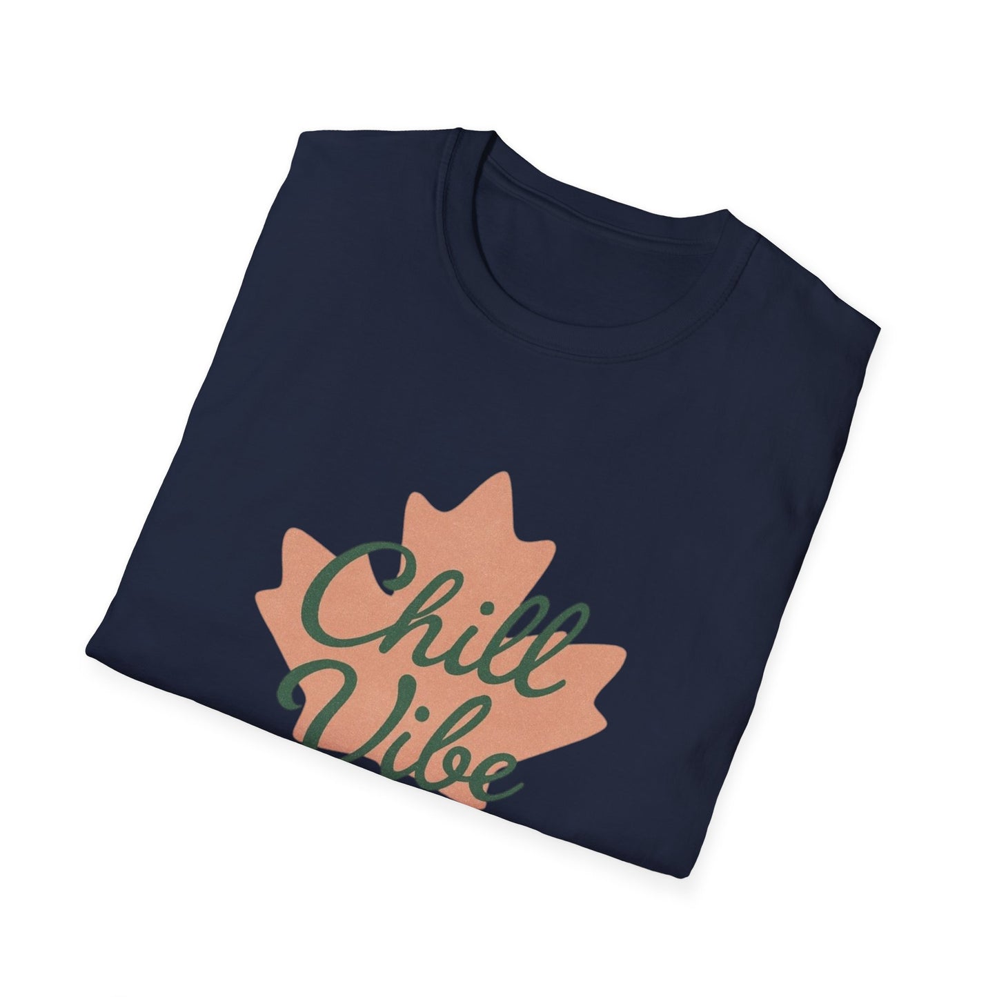 Chill  Vibe, Canadian Leaf T-Shirt, Softstyle Tee for Men and Women, Chill Vibe, Moonwoven by Luna, Unisex Top