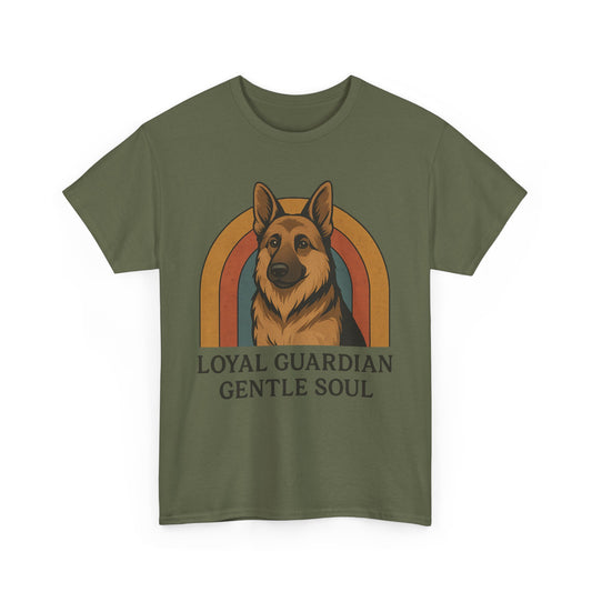 German Shepherd, Loyal Guardian Tee - Unisex Heavy Cotton Shirt, Perfect for Dog Lovers, Animal Lovers, Casual Wear