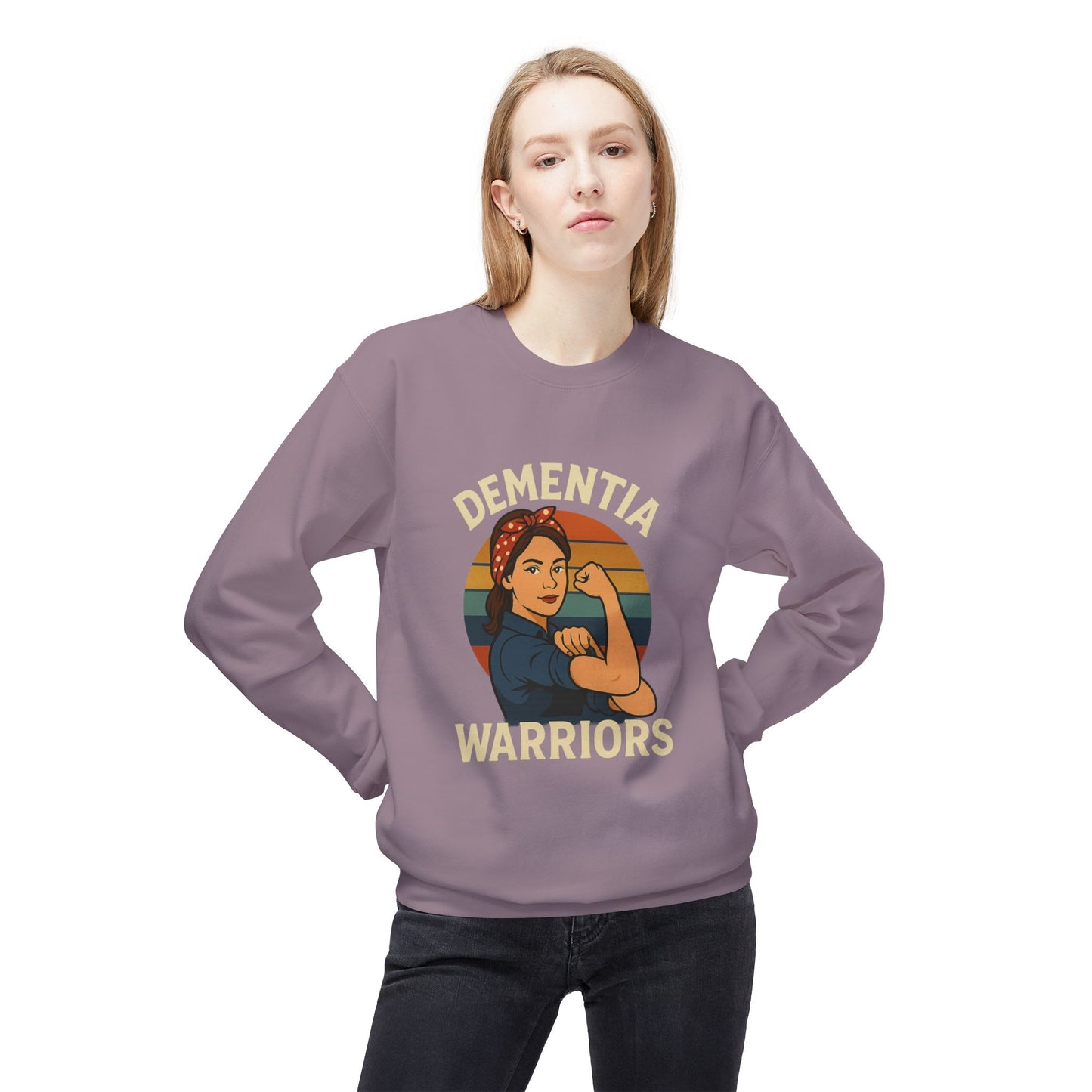 Dementia Warriors Sweatshirt, Awareness Apparel, Gifting for Caregivers, Supportive Unisex Clothing, Inspirational Crewneck, Social [...]
