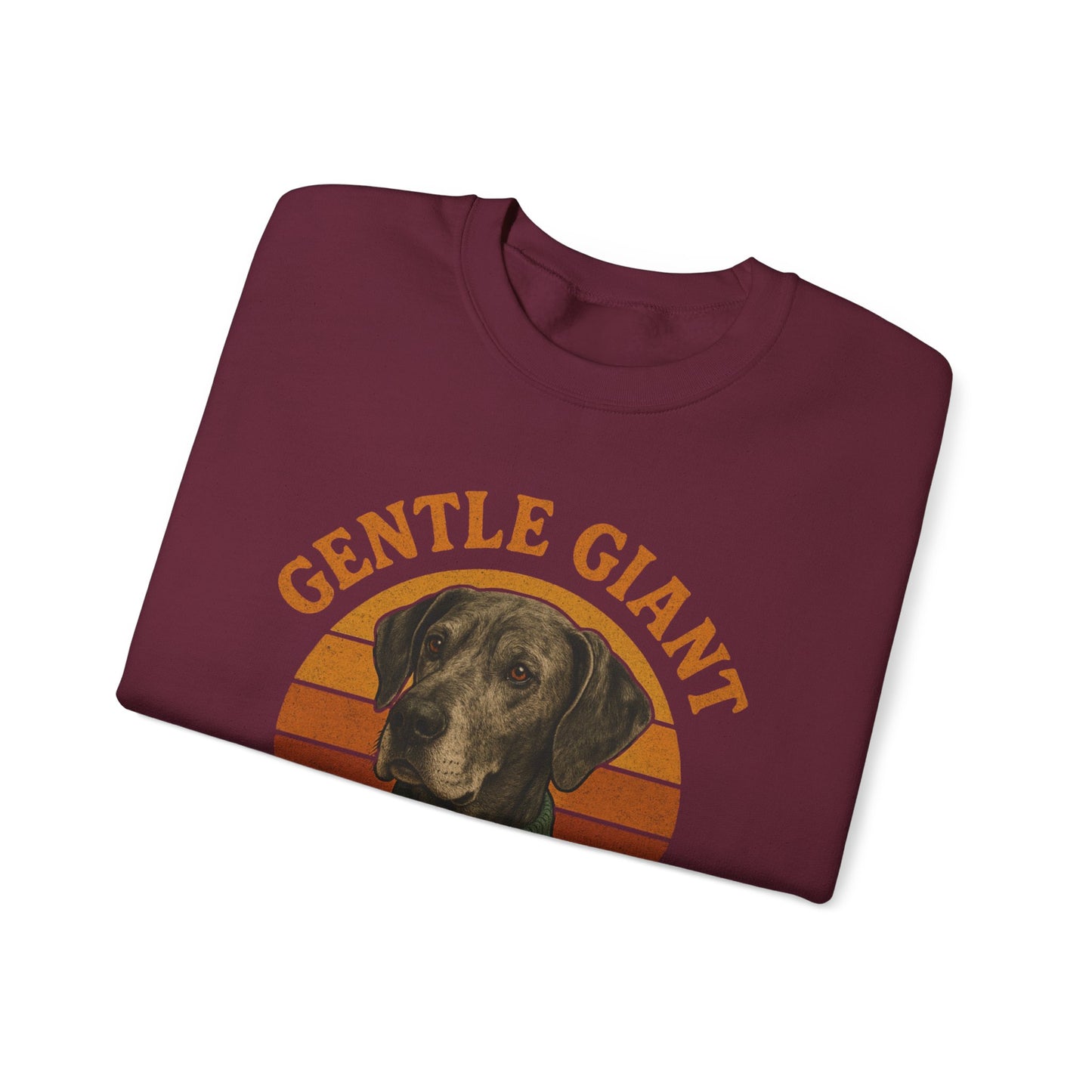 Great Dane, Gentle Giant Big Heart ,Unisex Heavy Blend™ Crewneck Sweatshirt