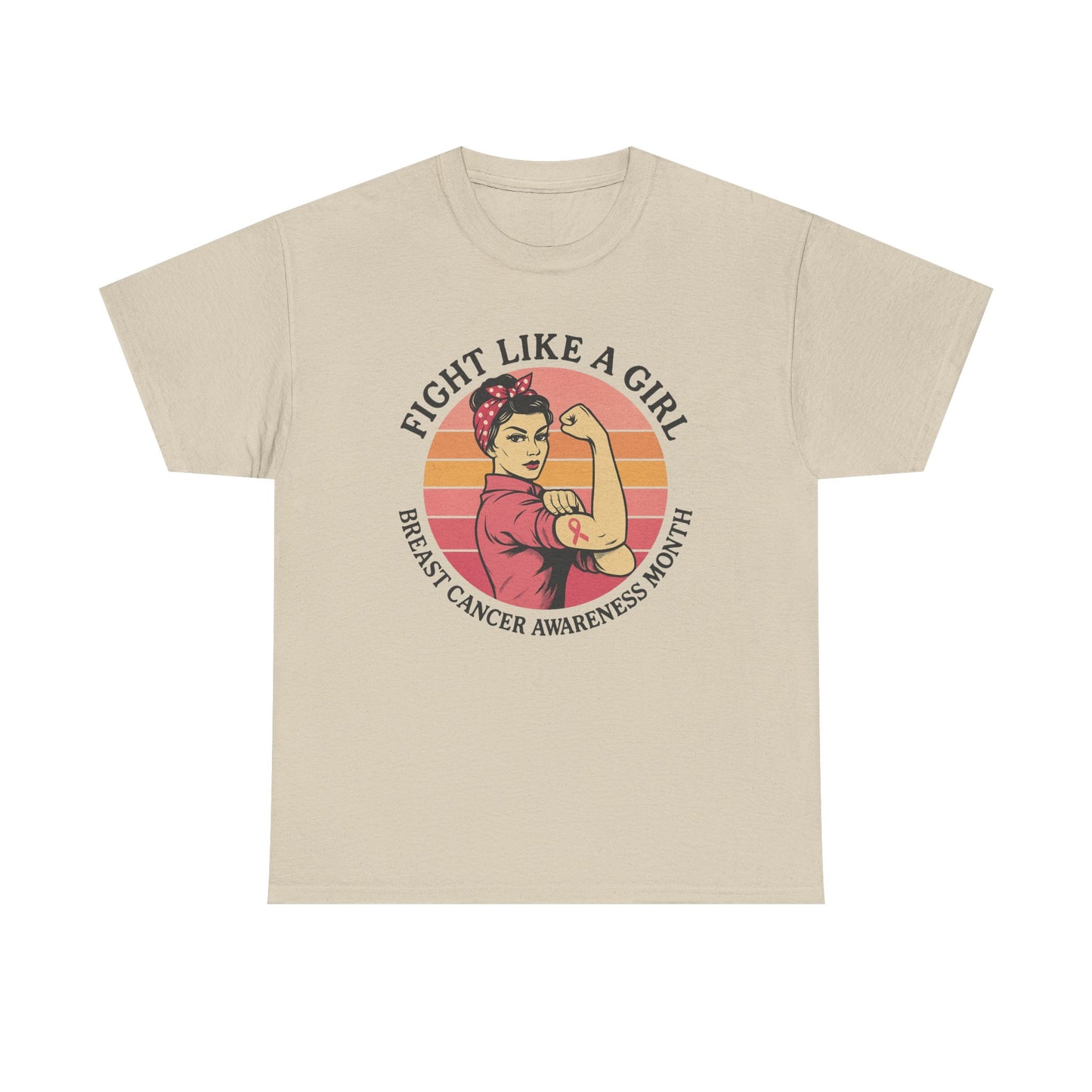 Empowering Breast Cancer Awareness Tee, Fight Like a Girl Shirt, Unisex Cotton T-Shirt for Survivors, Awareness Month Apparel, Gift [...]