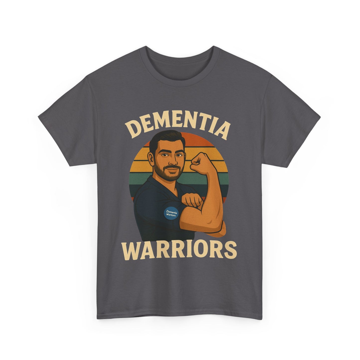 Dementia Warriors Unisex Heavy Cotton Tee - Support Awareness, Gift for Caregivers, Everyday Wear, Fundraiser Event