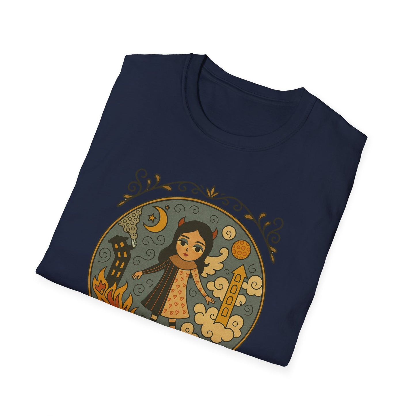 Clouds in hair, Fire in my Heart !Whimsical Graphic T-Shirt, Vintage Style Tee, Unisex Casual Wear, Perfect Gift [...]